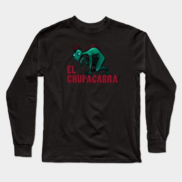 El Chupacabra Long Sleeve T-Shirt by Cryptid_Junction